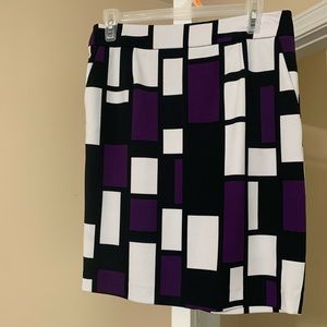 Color block skirt